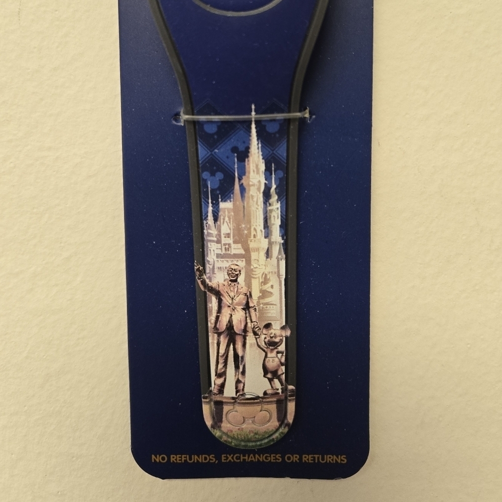 Disney World Walt & Mickey Partners Statue 50th Celebration Magicband Blue - Picture 4 of 7